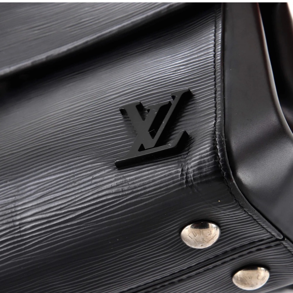 Louis Vuitton Cluny Top Handle Bag Epi Leather BB Black Handbag - Picture 7 of 11